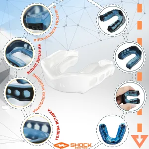 Капа Shock Doctor Gel Max доросла (вік 11+) White (art. 61950-TC-AD)