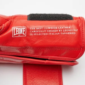 Боксерские перчатки Leone GN111 THE GREATEST Red 12 унций (бинты 4 м. в комплекте)