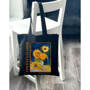 Екошопер BookOpt BK4096 Van Gogh Six Sunflowers чорний