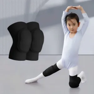 Наколінник для танці дитячий від 3-8 років чорний-рожевий