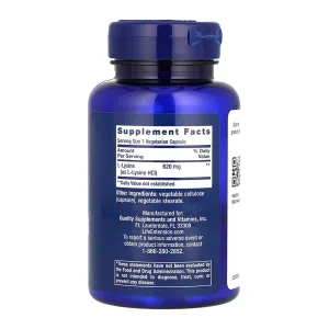 L Lysine 620 мг - 100 капсул (До 11.26)