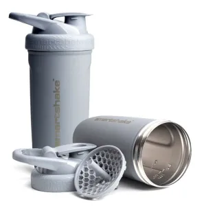 Шейкер спортивний SmartShake металевий Reforce Stainless Steel 900 мл сірий