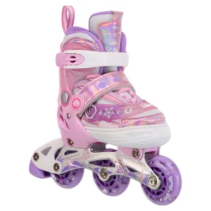 Ролики з захистомрозмір 35-38 рожево-фіолетовий 84693-2 M