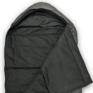 Спальний мішок ковдра з капюшоном чорний