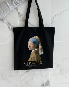 Екошопер BookOpt BK4074 VERMEER "дівчина з перловою сережкою" чорний