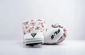 Боксерські рукавиці RDX FL-6 WHITE-10 унцій (капа в комплекті)