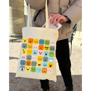 Екошопер BookOpt BK4101 смайлики бежевий