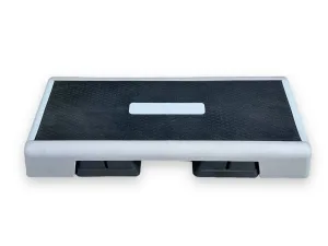 Степ-платформа L99 х W36 х H15/20 см, сірий/чорний