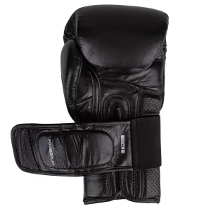 Боксерські рукавиці PowerPlay 3087 Magnum чорні натуральна шкіра 12 унцій