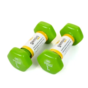 Гантелі Sport для фітнесу з вініловим покриттям - 2 шт по 1 кг GSD-1.0GREEN