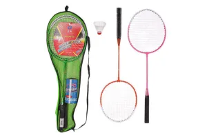 Бадмінтон, 2 ракетки, з воланчиками, чохол. помаранчевий