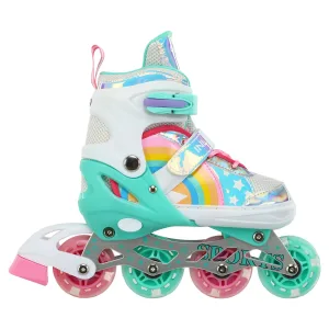 Ролики Best Roller розмір 29-33 біло-бірюзово-рожевий 81097-S