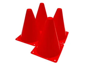 EasyFit Sports Cones 17 cm (Set of 4) Red