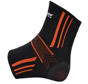 Бандажі на гомілкостоп Power System PS-6022 Ankle Support Evo Black/Orange 2 шт. - M