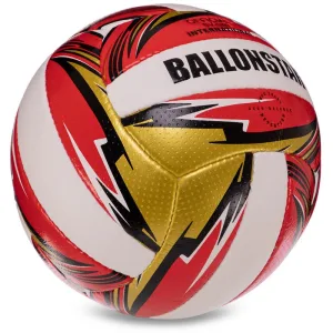 Volleyball ball BALLONSTAR No.5 PU - orange-yellow-blue