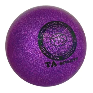 М'яч для художньої гімнастики Go Do 15 см фіолетовий з блискітками