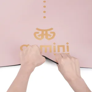 Килимок для йоги каучуковий поліуретан Sport Pro 183 см*68 см*5 мм світло-рожевий