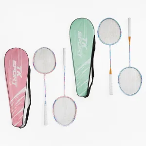 Бадмінтон TK Sport, кольори, 2 ракетки в чохлі Рожевий