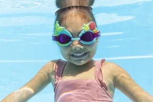 Окуляри для плавання Bestway 3-8 років 21080 зелений-рожевий