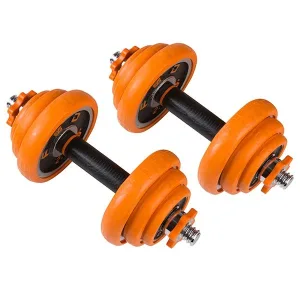 Гантелі розбірні хромовані з грифом у валізі 2 шт по 10 кг