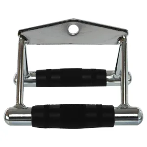 Double handle for low pulley cable machine