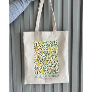 Екошопер BookOpt BK4075 WILLIAM MORRIS "лимонне дерево" бежевий