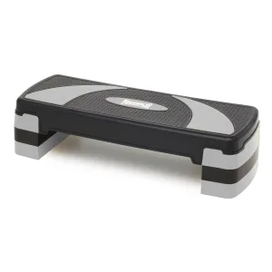 Степ платформа PowerPlay 4358 3 рівні 10 15 20 см By Step Чорно/Сіра