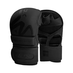 Рукавиці для ММА (Греплінгові рукавички) RDX T15 Noir Inner Matte Black L