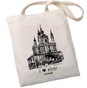 Екошопер BookOpt BK4016 I Love Kyiv бежевий
