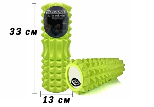 Масажний ролик EasyFit Grid Roller 33 см v.1,2 Салатовий