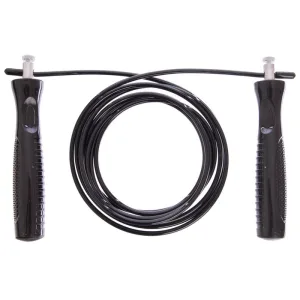 Скакалка швидкісна з підшипниками та сталевим тросом 2,6м Рожевий