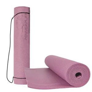Килимок для йоги та фітнесу PowerPlay 4010 PVC Yoga Mat Рожевий 173x61x0,6