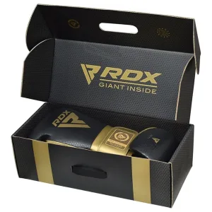 Боксерские перчатки RDX MARK PRO SPARRING TRI LIRA 2 GOLDEN-10 унций (капа в комплекте)