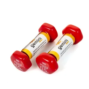 Гантелі Sport для фітнесу з вініловим покриттям 2 шт по 0,5 кг GSD-0.5RED