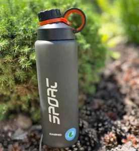 Пляшка для води CASNO - 1000 мл KXN-1243 Сіра