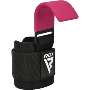 Гаки для тяги на зап'ястя RDX W5 Gym Hook Strap Pink Plus