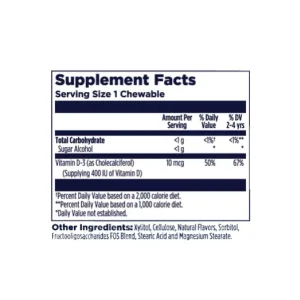 Vitamin D-Rex 10 мкг - 90 жуйок зі смаком бубль гум