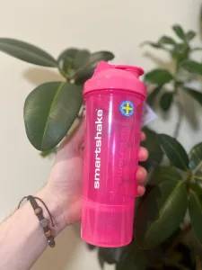 Шейкер спортивний SmartShake Slim 500 мл Neon Pink