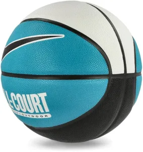 М'яч баскетбольний Nike Everyday All Court 8P Deflated розмір 7 White/Teal Nebula/Black N.100.4369.110.07 (оригінал)