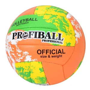 М'яч волейбольний Profiball 1199 Зелений-Помаранчевий