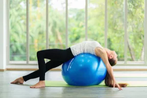 М'яч для фітнесу фітбол Power System PS-4012 Ø65 cm PRO Gymball Синій