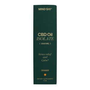CBD Oil Isolate 2000 mg апельсин 10 мл (затерта дата)