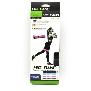 Тканева гумка для фітнесу та спорту PowerPlay 4111 Hip Band M Medium блакитна d_76 cm