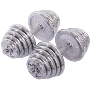 Гантелі розбірні хромовані 2 шт по 20 кг - 40 кг