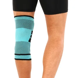 Наколінник бандаж із силіконовим кільцем MUTE ML 1 шт 9066-CYAN - M