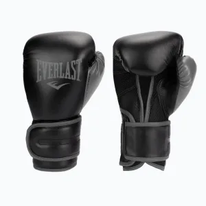Боксерські рукавички Everlast POWERLOCK 2R TRAINING GLOVE 14 унцій чорно-сірі (оригінал) P00002285