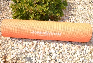 Килимок для йоги та фітнесу Power System PS-4014 PVC Fitness Yoga Mat апельсин 173x61x0,6