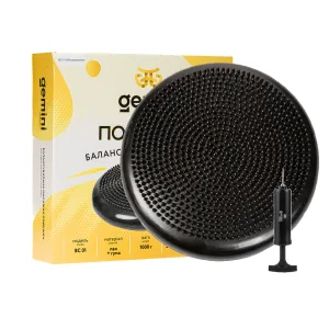 Балансувальна масажна подушка з насосом і коробками Pro чорний