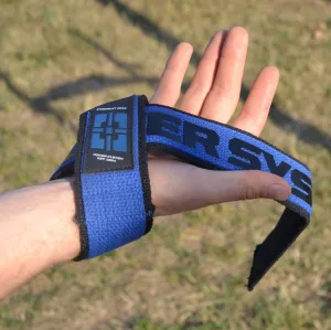 Лямки для тяги Power System PS-3401 Lifting Straps Duplex чорний/синій