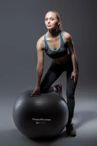 Мяч для фитнеса фитбол Power System PS-4013 Ø75 cm PRO Gymball чёрный